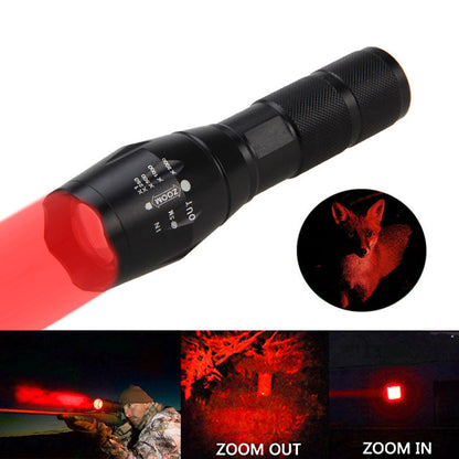 Portable Mini Flashlight LED ZOOM Torch Hunting Zoomable Flashlight Torch Light