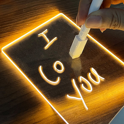 Creative LED Night Light USB Message Board – Perfect for Kids, Girlfriend Gifts & Home Decor