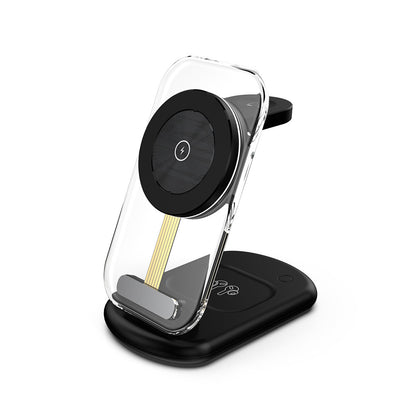 Transparent Folding Magnetic Three-in-one Wireless Charger