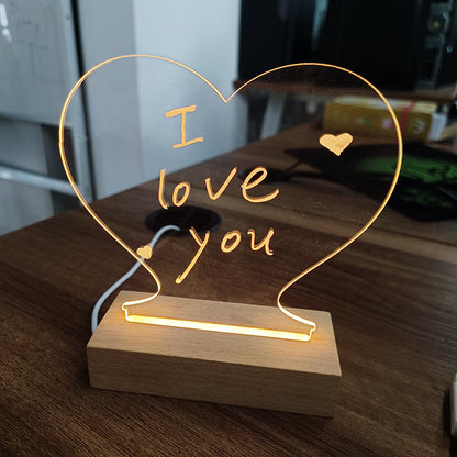 Creative LED Night Light USB Message Board – Perfect for Kids, Girlfriend Gifts & Home Decor