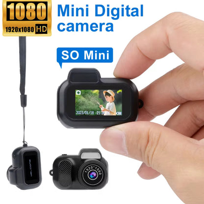 Retro Mini 1080p HD Camera with Screen - Portable, Compact, Perfect for Home & Outdoor Use